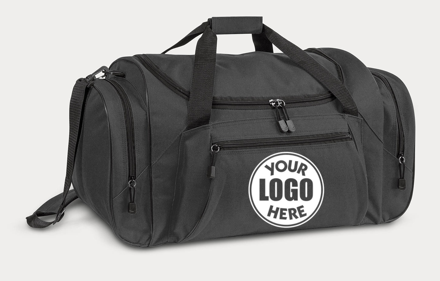 LARGE SPORTS DUFFLE BAG - BLACK