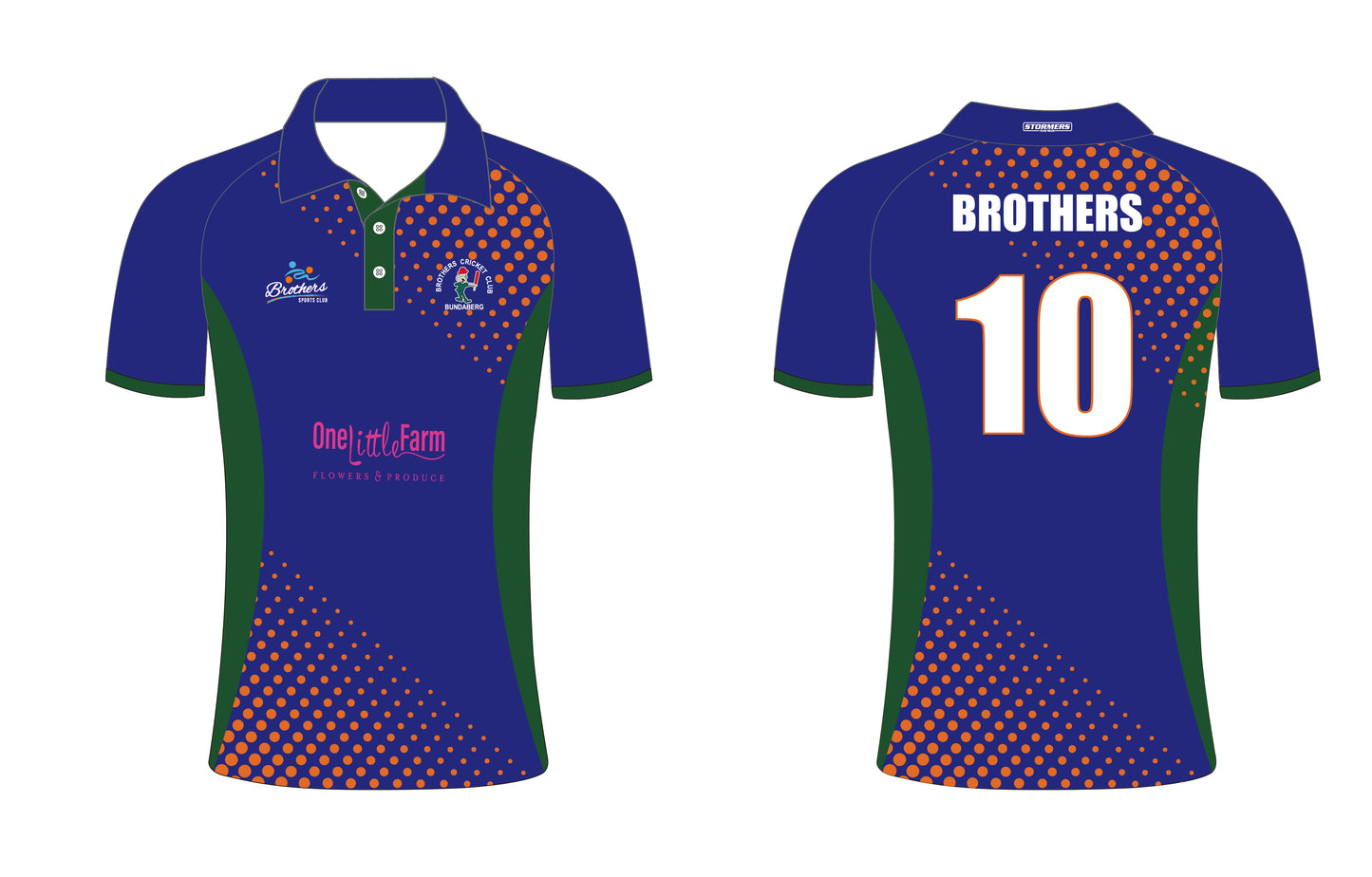 BROTHERS CRICKET CLUB - SENIOR PLAYING POLO - SHORT SLEEVE - (ONE FREE PER REGISTERED PLAYER)