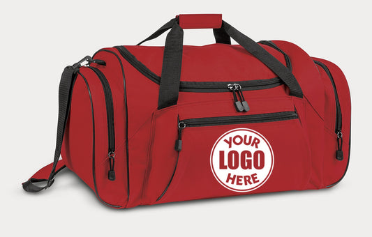 LARGE SPORTS DUFFLE BAG - RED