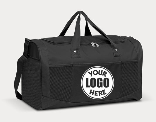 SMALL SPORTS DUFFLE BAG - BLACK